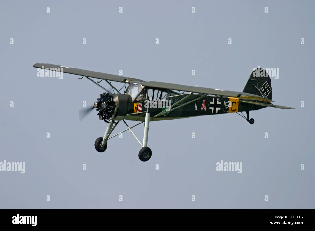 Fieseler Storch Second World War German reconnaissance plane Stock