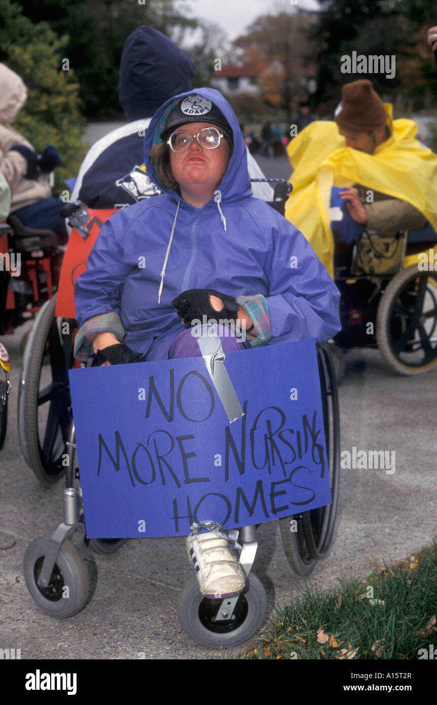 Disabled Rights Activist Stock Photo