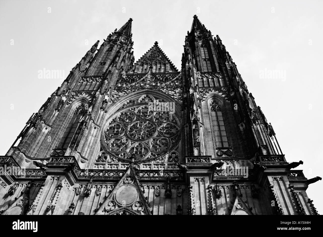 SAINT VITUS CATHEDRAL PRAGUE Stock Photo