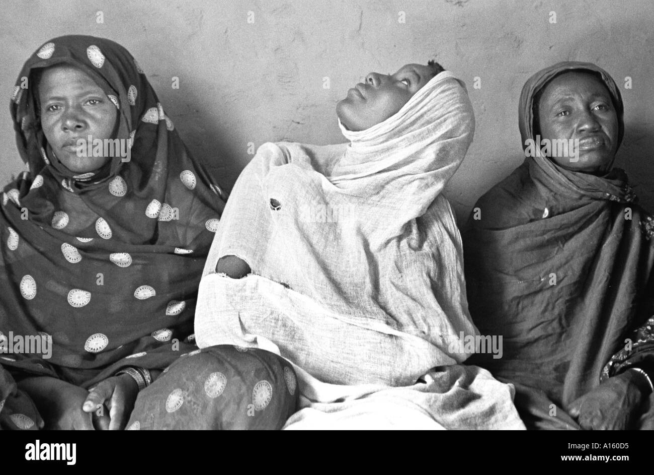 Islamic women in the village of Bounessa in the Affole region of ...