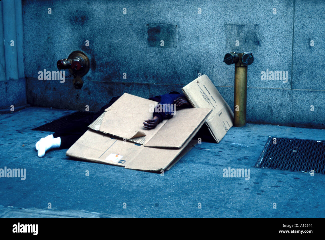 PEOPLE HOMELESS NEW YORK CITY USA Stock Photo - Alamy