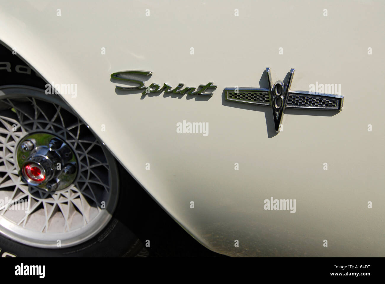 "Ford Falcon Sprint V8 badge Stock Photo Alamy