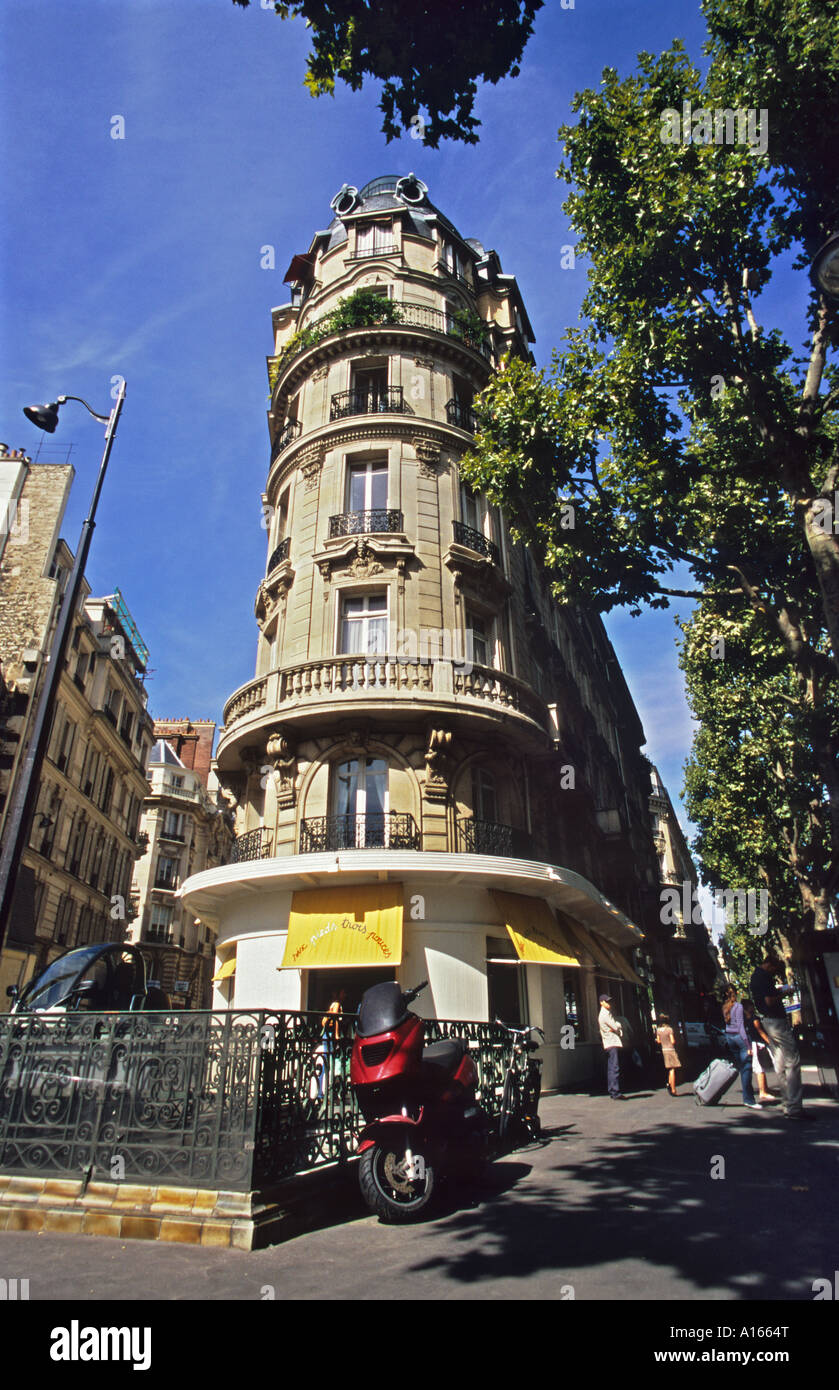 Paris appartment block Stock Photo