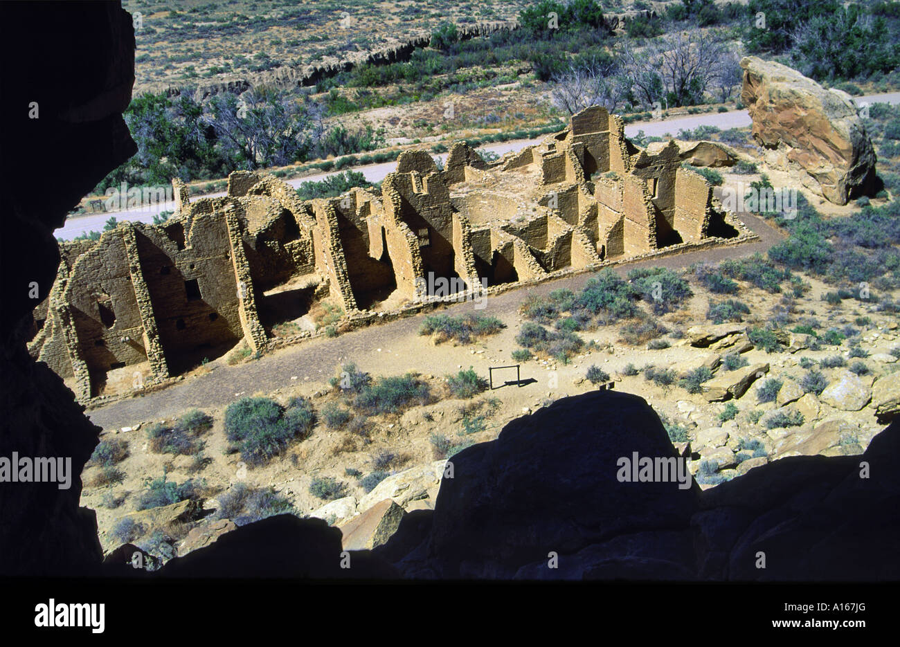 Kin Kletso ruins at Chaco Culture National Park, New Mexico, USA Stock ...