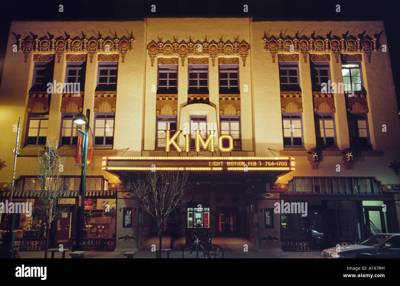 KiMo Theatre on Route 66, Central Avenue, Albuquerque, New Mexico, USA