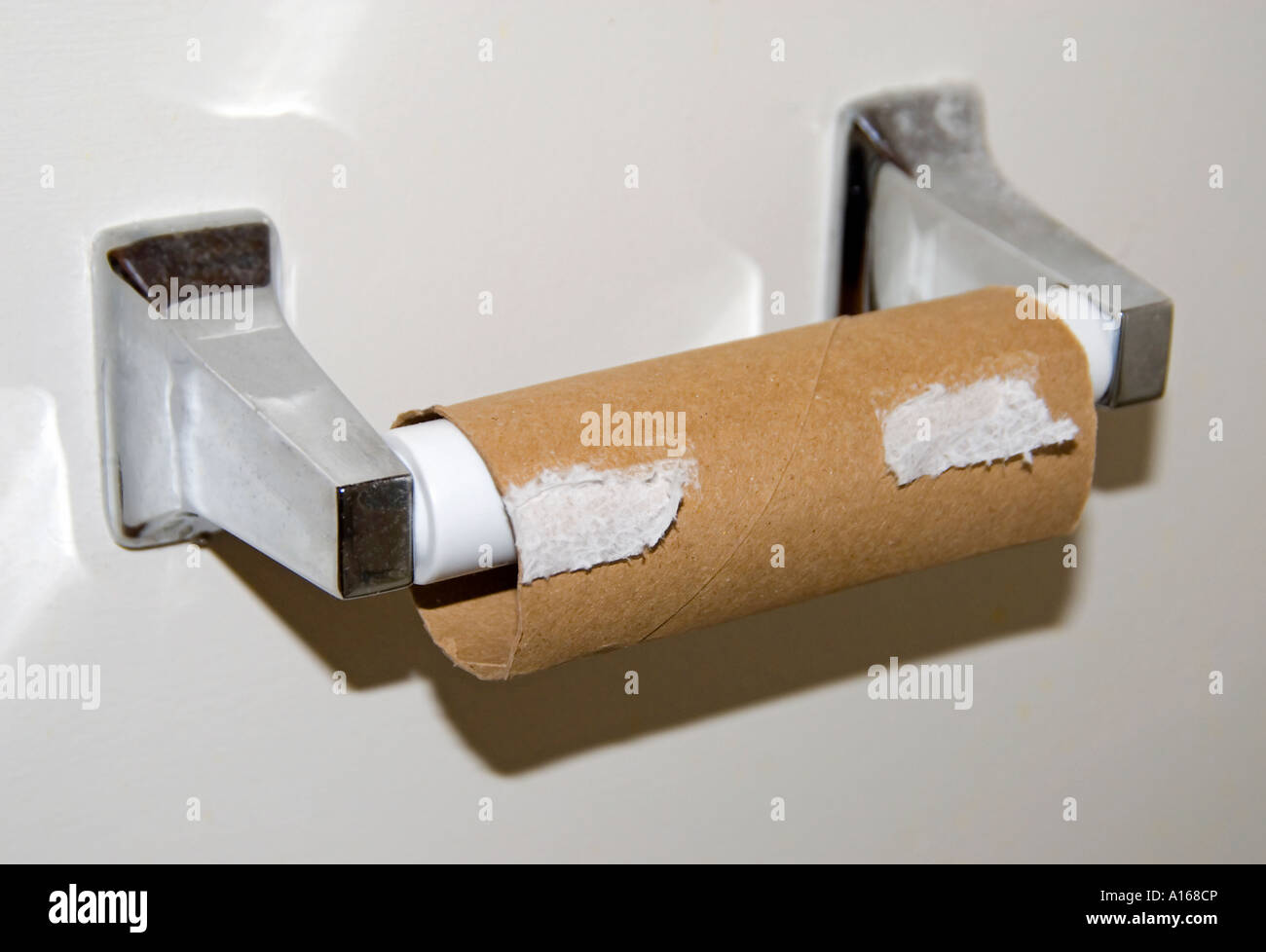 Empty Toilet Paper Roll Stock Photo Alamy
