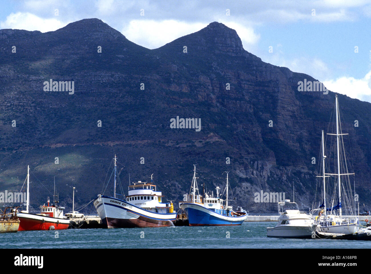 Hout Bay Boat Port Harbour Cape South Africa Sea Stock Photo Alamy