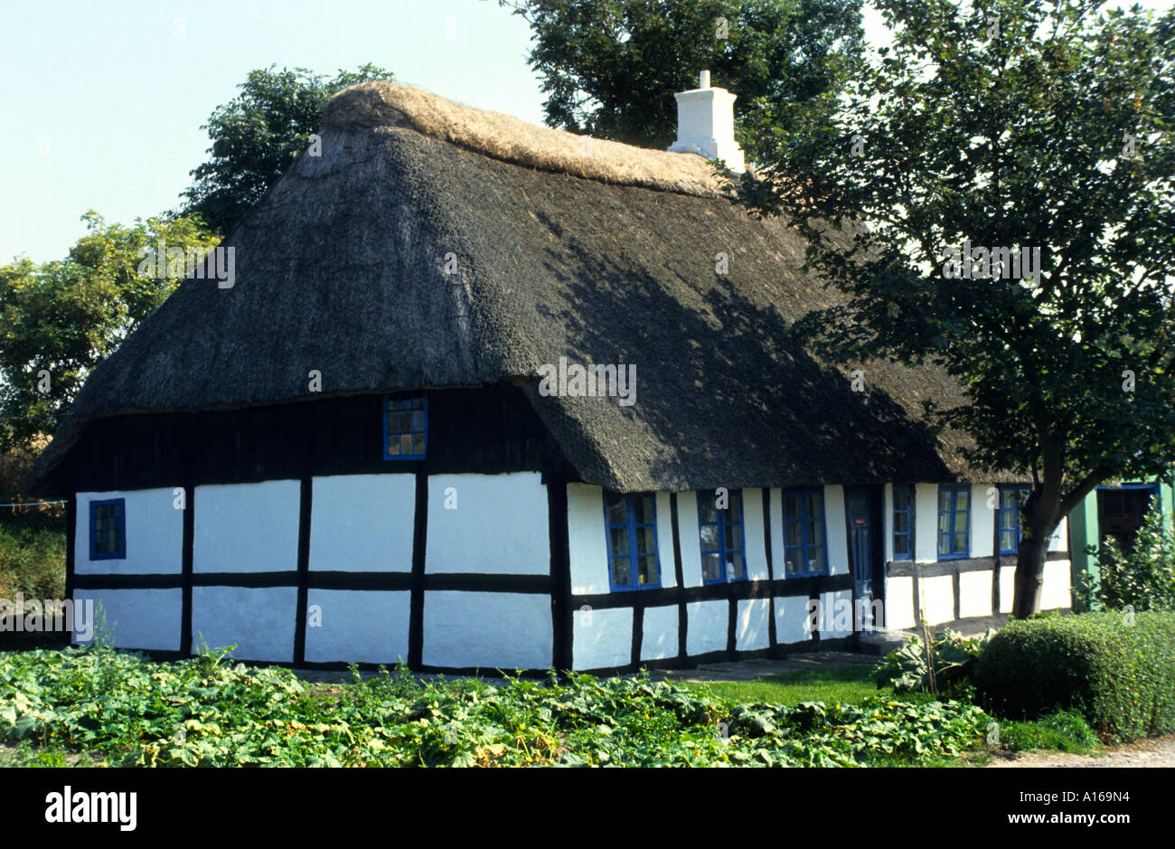 17 18th century houses Aeroskobing Aero Denmark Stock Photo Alamy