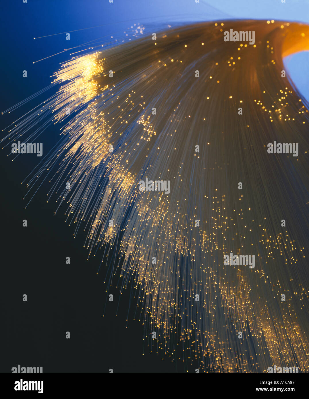 Fiber-optic cable Stock Photo