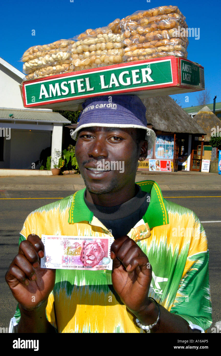 Rand Money Black Man Boy Amstel Beer Lager Africa Stock Photo