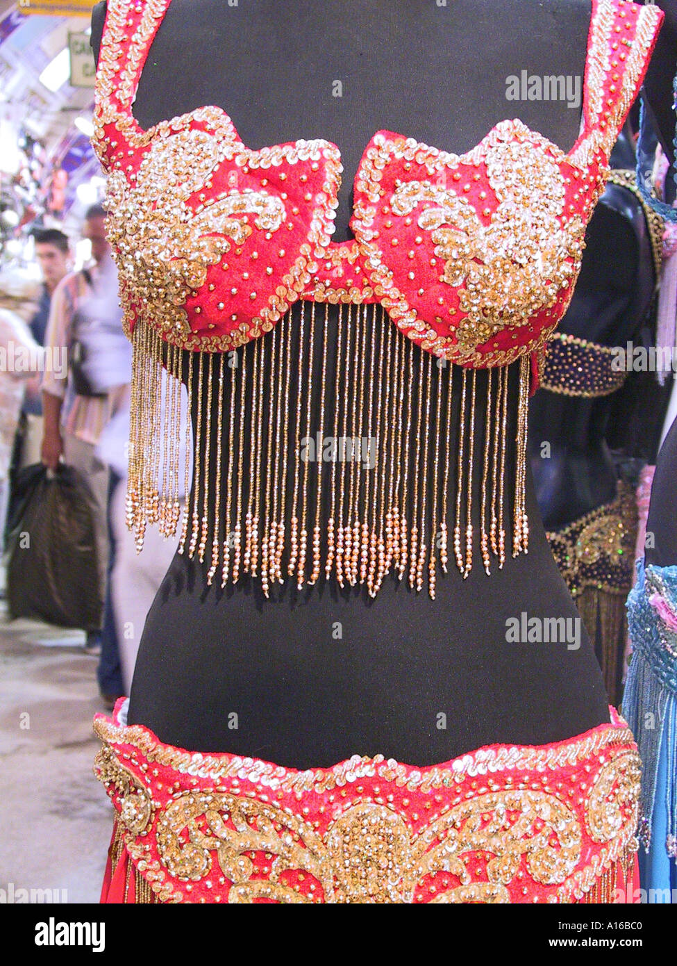 Belly dancer clothes in the Grand Bazaar Istanbul - 2010 European Capital of Culture - Turkey Stock Photo