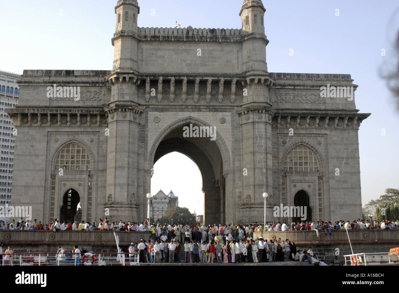 RSC102089 Gateway of India British Architecture tourist spot Colaba Bombay Mumbai Maharashtra India Stock Photo