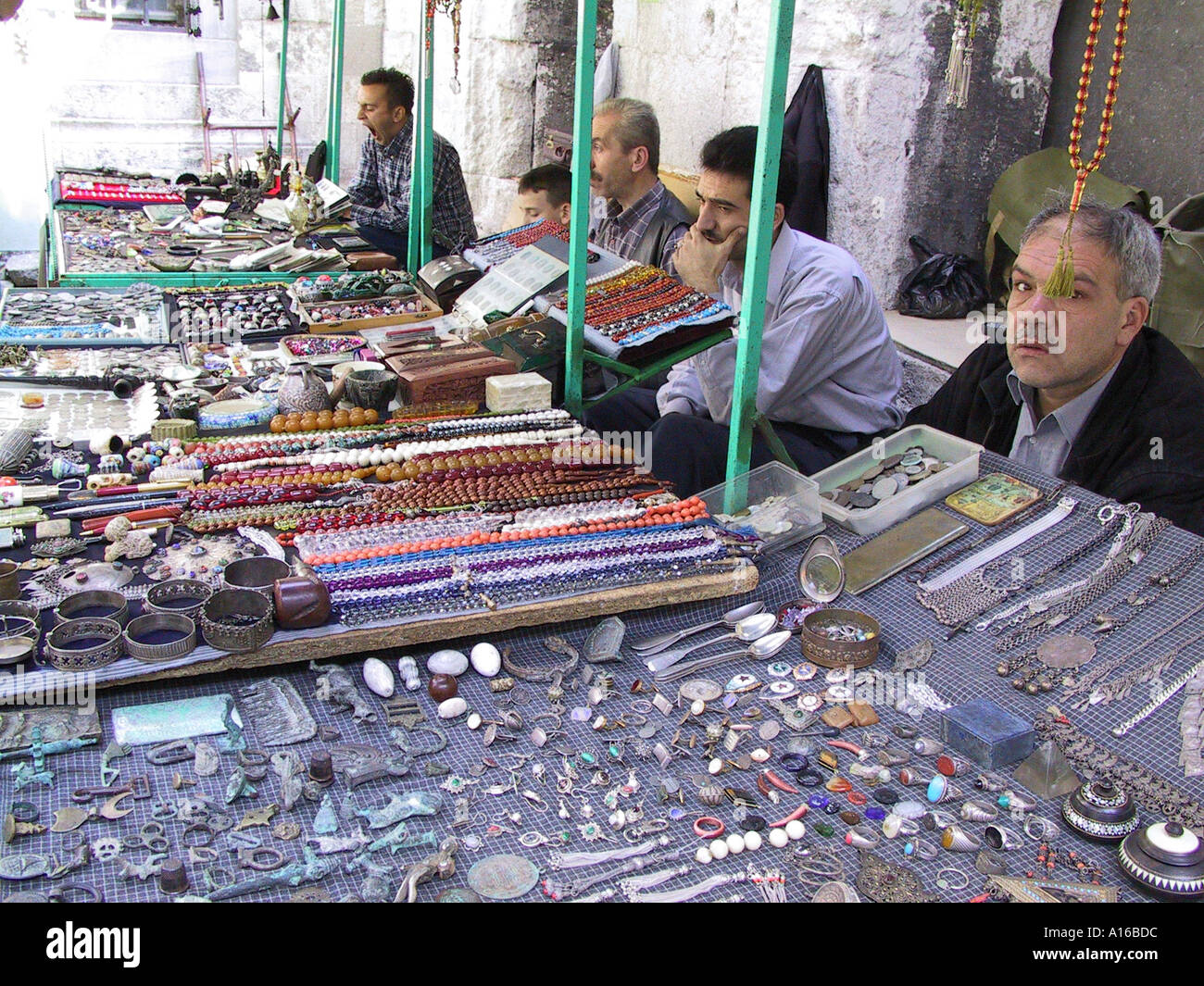 Antique dealers in the Beyazit Square flea market Istanbul Turkey ...