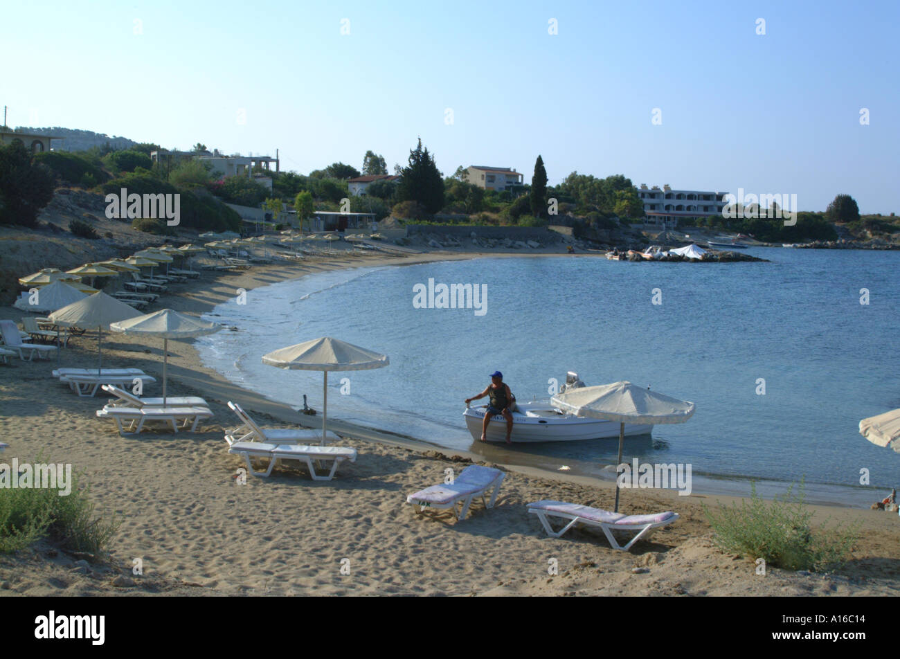 Rhodes beach Stock Photo