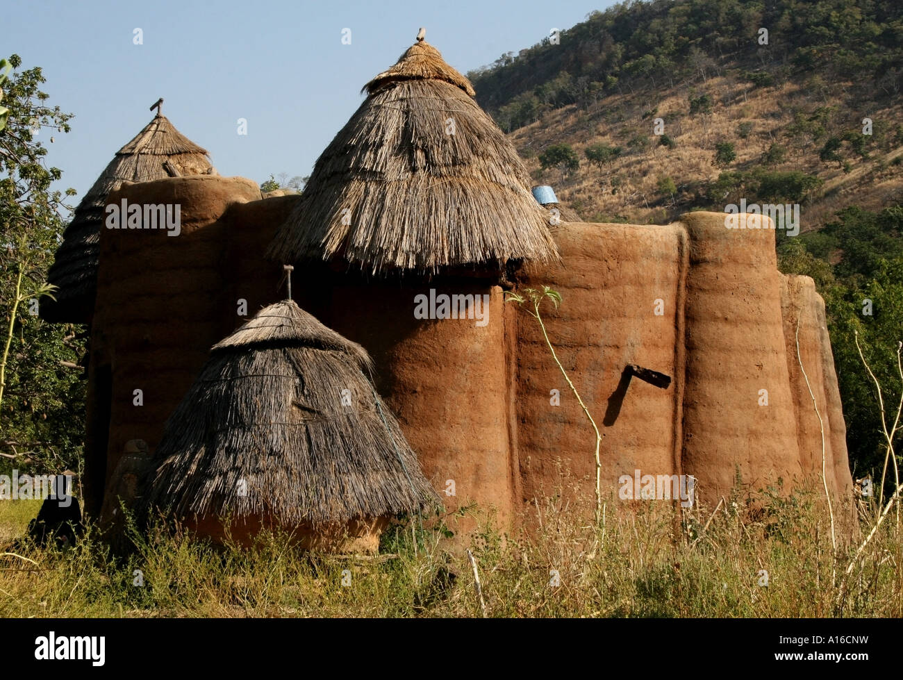 Somba or Betamaribe Tata house , Nadoba , Tamberma Valley , Togo Stock