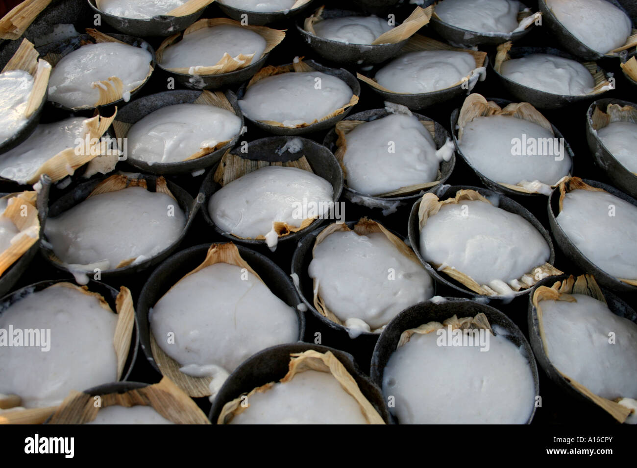 Steamed millet flour dumplings for sale , Kpalime Stock Photo Alamy