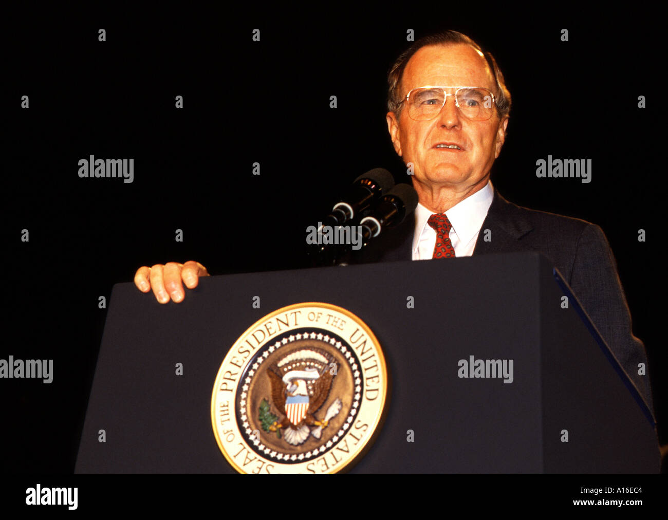 Former US President George Bush senior Stock Photo