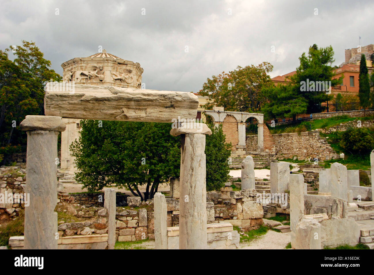 Bath house of the four winds, Athens Stock Photo - Alamy