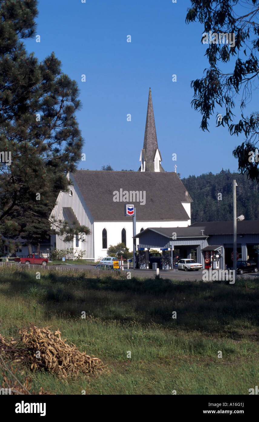 small town USA somewhere in Virginia Stock Photo