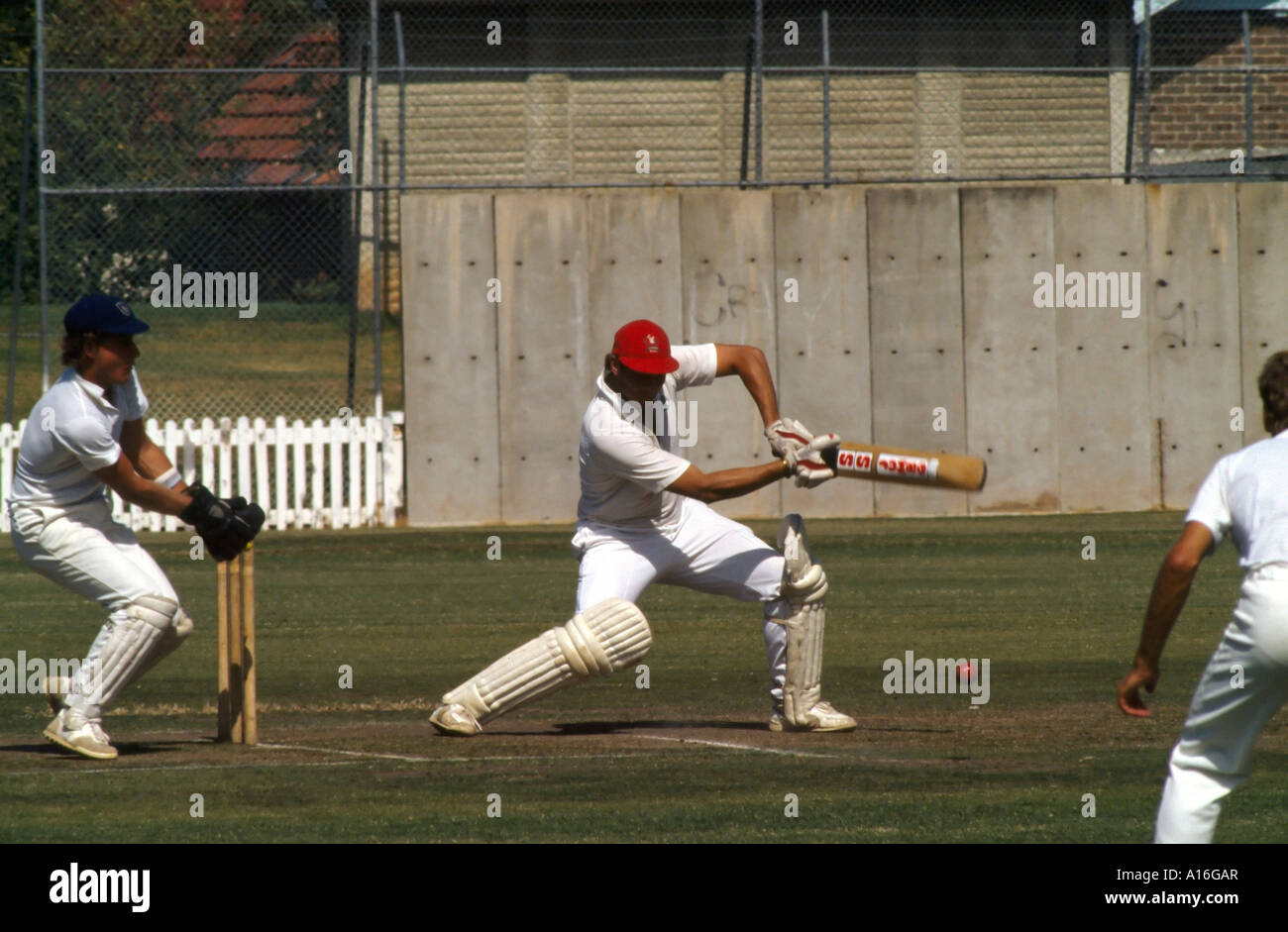 game of cricket Australia Stock Photo Alamy
