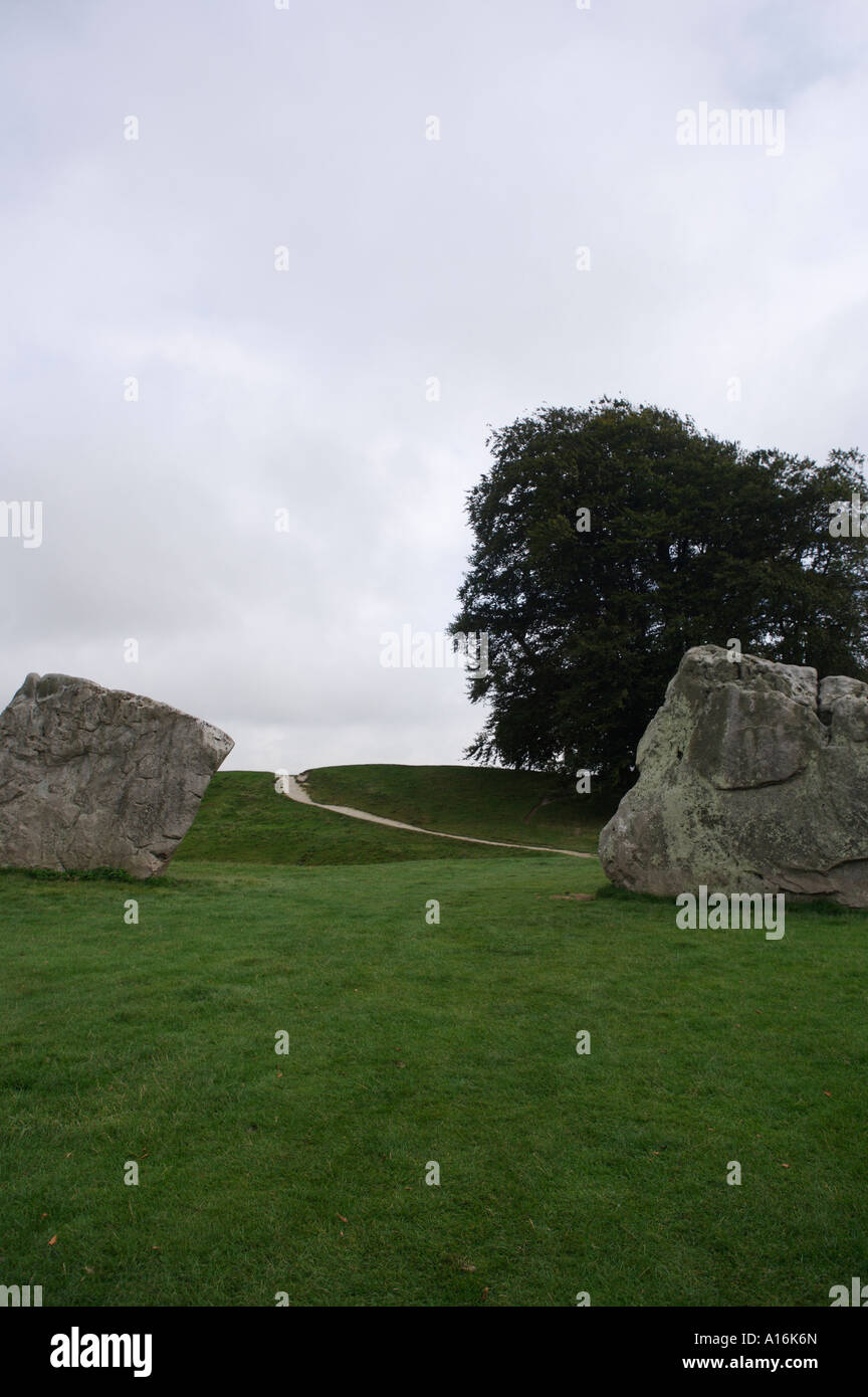 Part of the stone circle in Avebury, Wiltshire, England Stock Photo