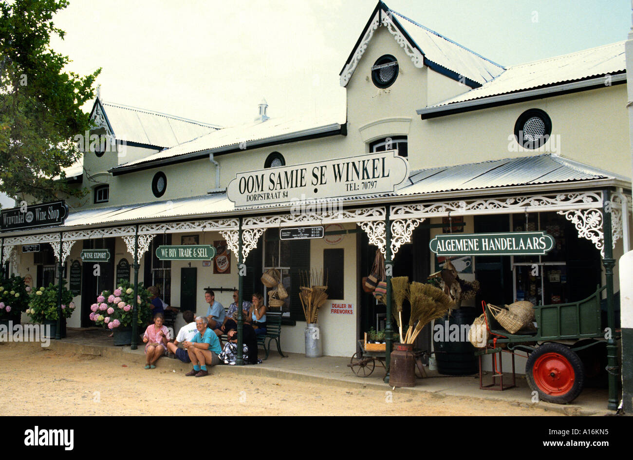 South Africa Stellenbosch Oom Samie Winkel Shop Stock Photo - Alamy