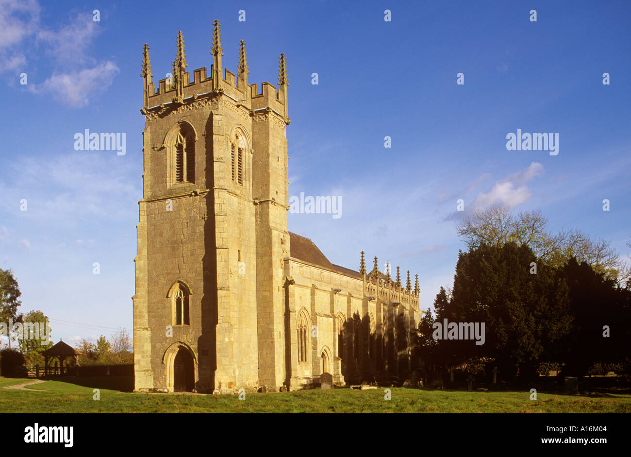 The church of St Mary Magdalene at Battlefield near Shrewsbury, Shropshire Stock Photo