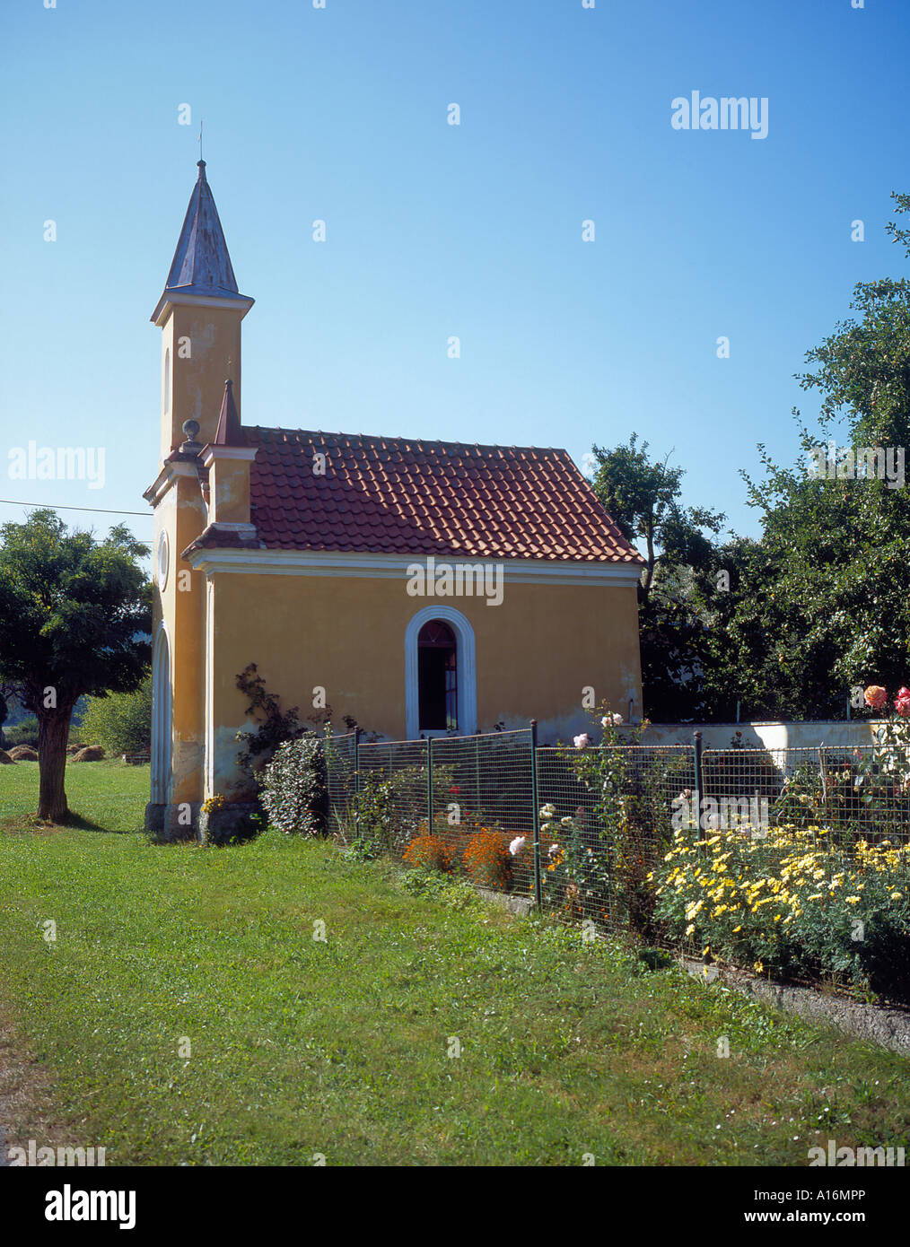 church of Dvorec , Bohemia, Czech Republic, Europe. Photo by Willy Matheisl Stock Photo