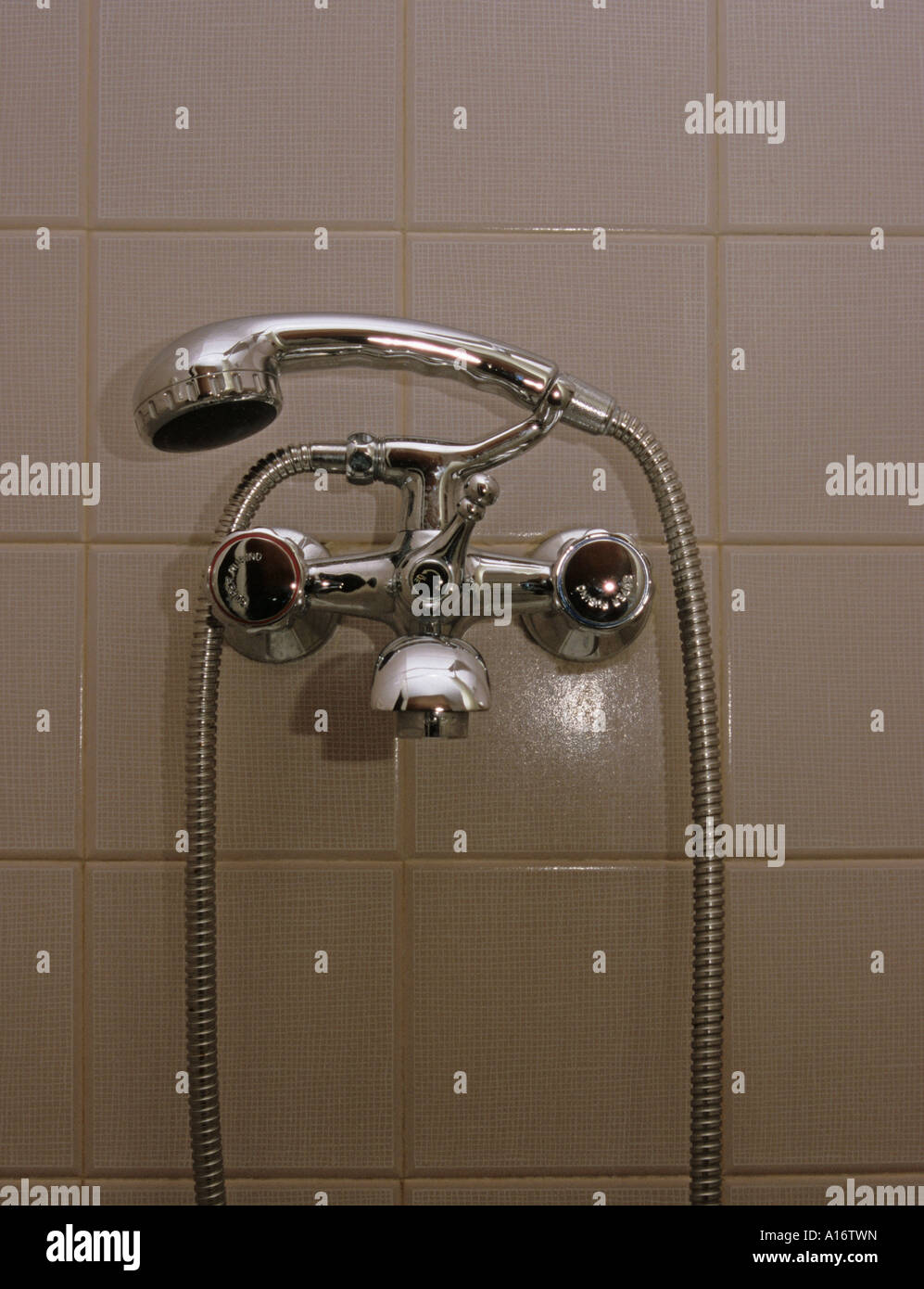 shower and taps Stock Photo Alamy