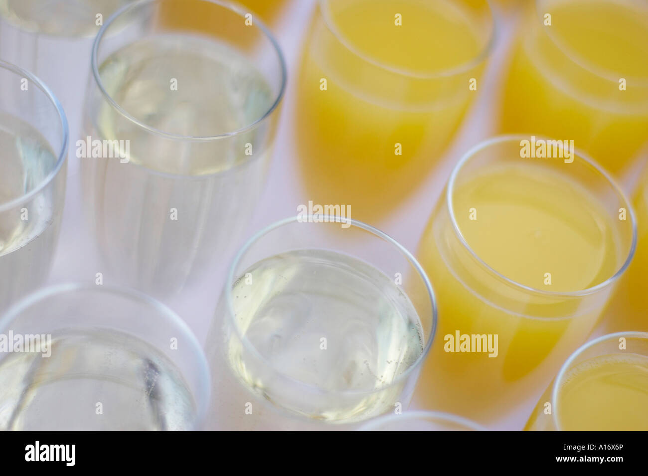 Champagne with orange juice Stock Photo Alamy