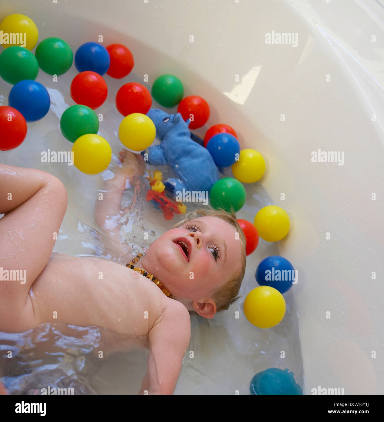 little boys bathing