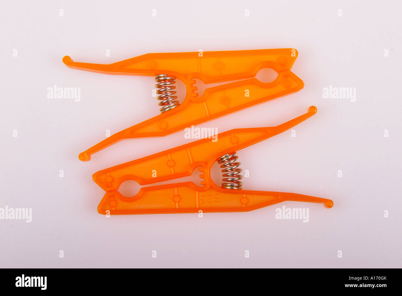 orange clothes pins Stock Photo Alamy