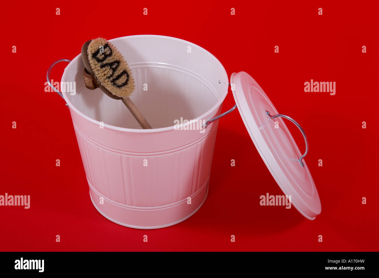 tub with bath brush Stock Photo Alamy