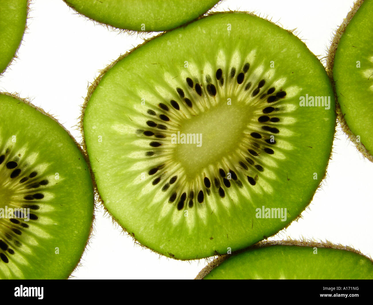 slices of a kiwi Stock Photo