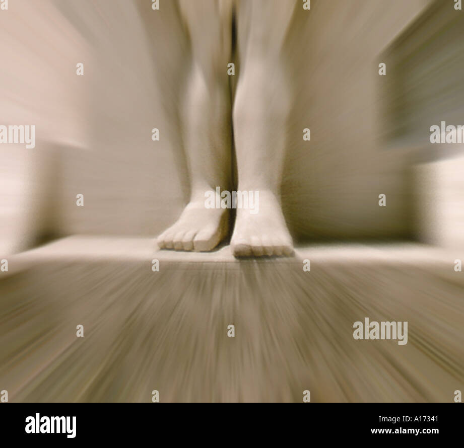 Egyptian feet walking Stock Photo Alamy