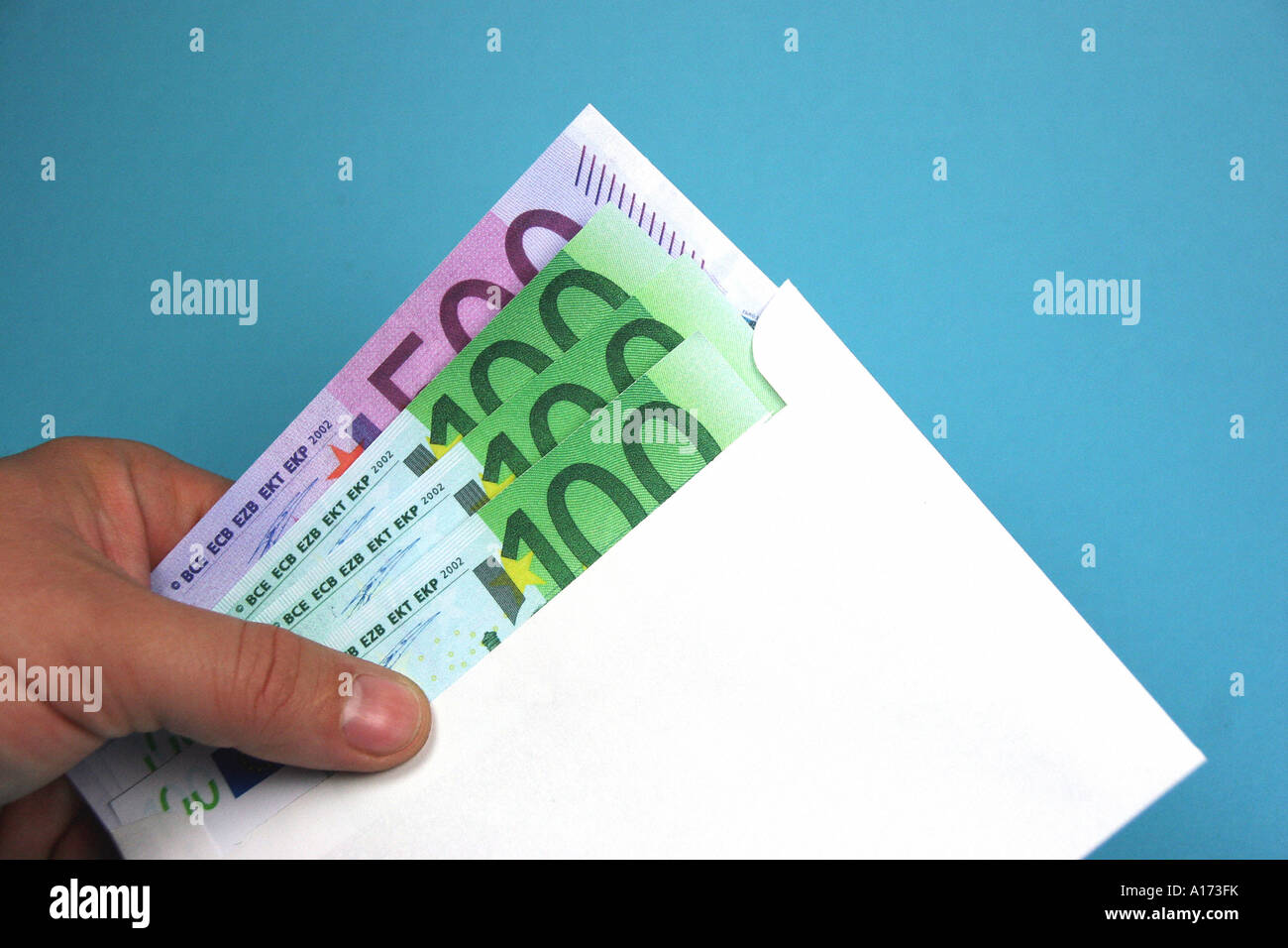 money in an envelope Stock Photo Alamy