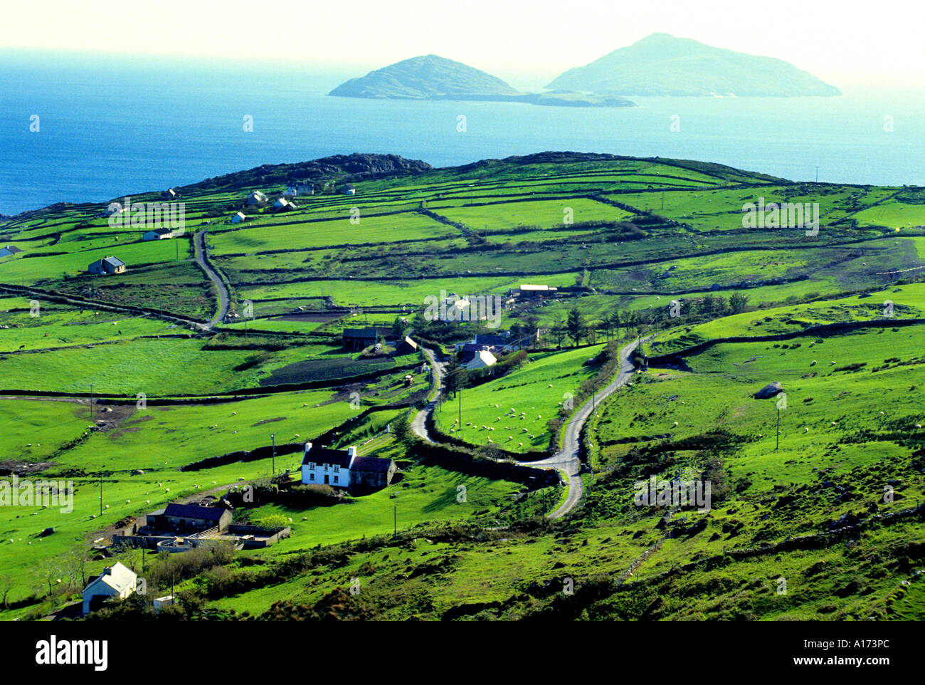 The Ring of Kerry Ireland Irish coastline sea Stock Photo - Alamy