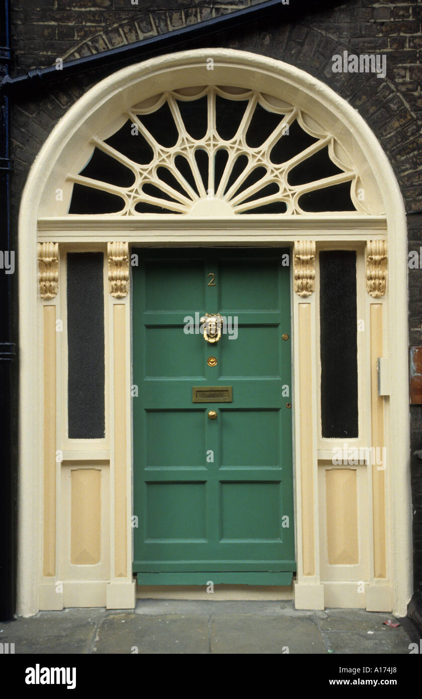 Georgian Dublin Fitzwilliam Square Merrion door doors house Stock Photo
