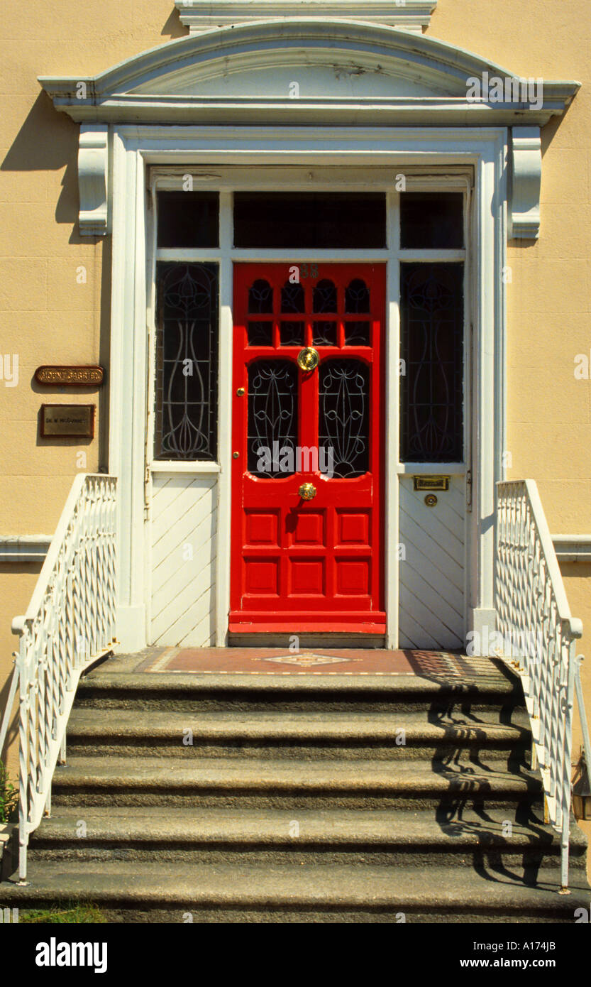 Dublin Fitzwilliam Square Merrion door doors house Stock Photo