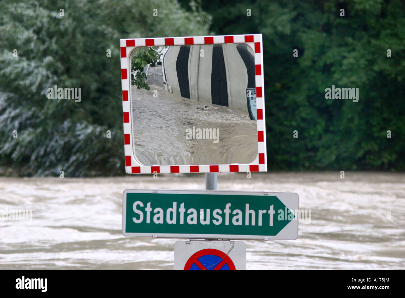 Austria, Steyr, Flood Stock Photo