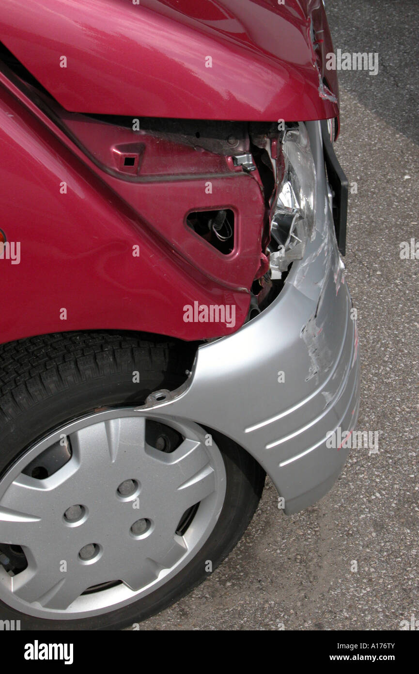 car body damage Stock Photo Alamy