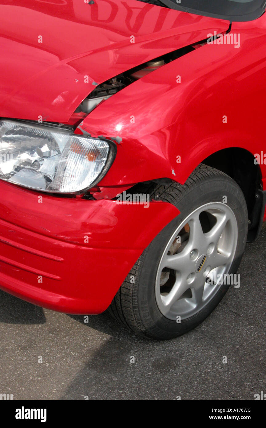 car body damage Stock Photo Alamy