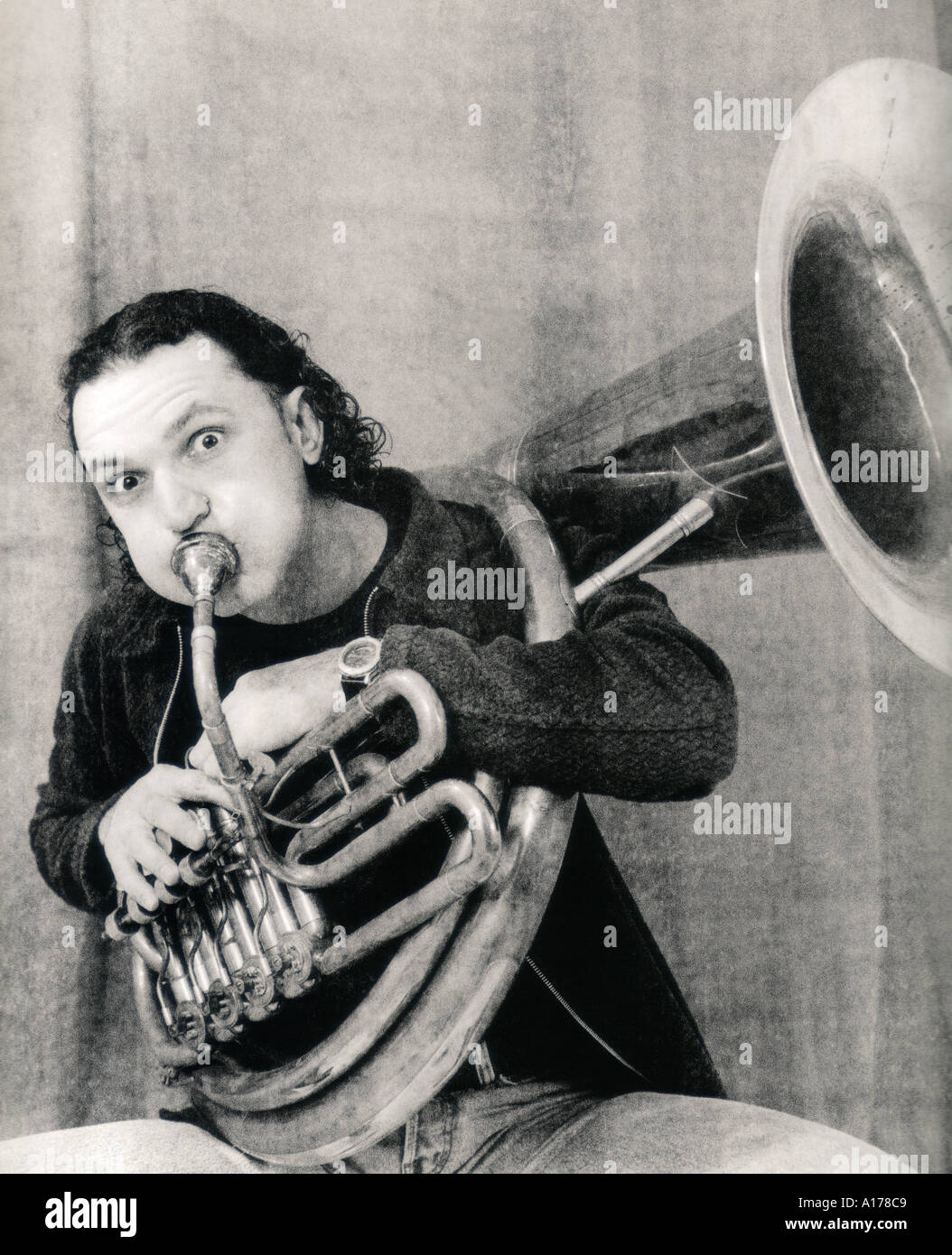 Blowing an instrument hires stock photography and images Alamy