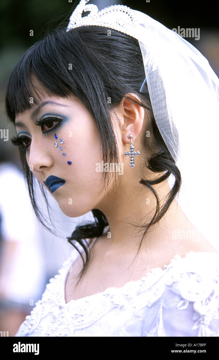 Punk Bride at Harajuku Tokyo 2 Stock Photo