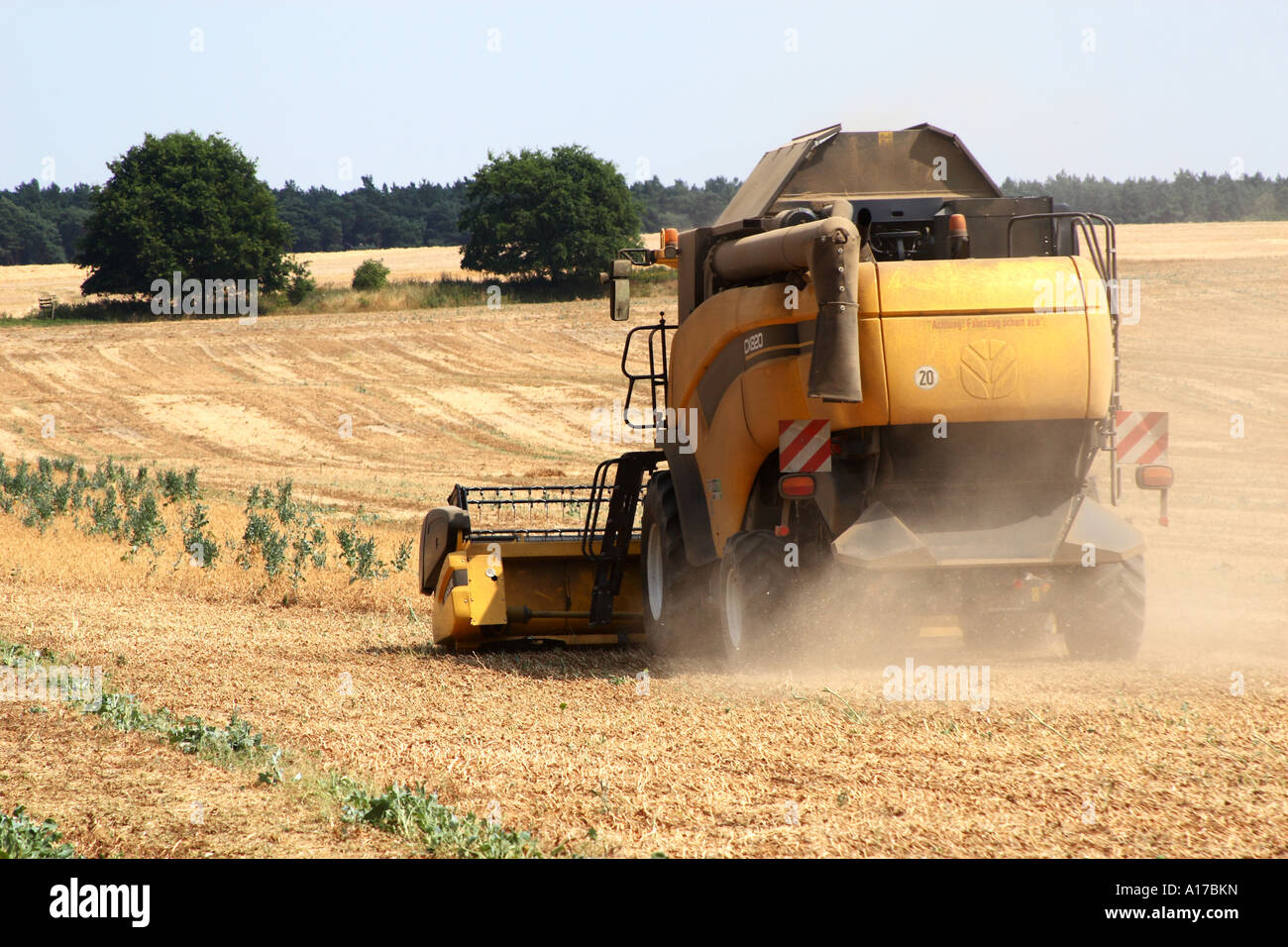 Combine harvester corn field hi-res stock photography and images - Alamy