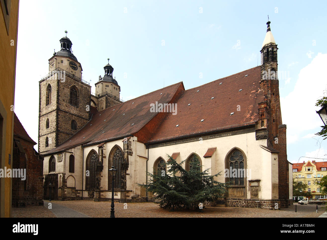 church in Wittenberg Stock Photo Alamy