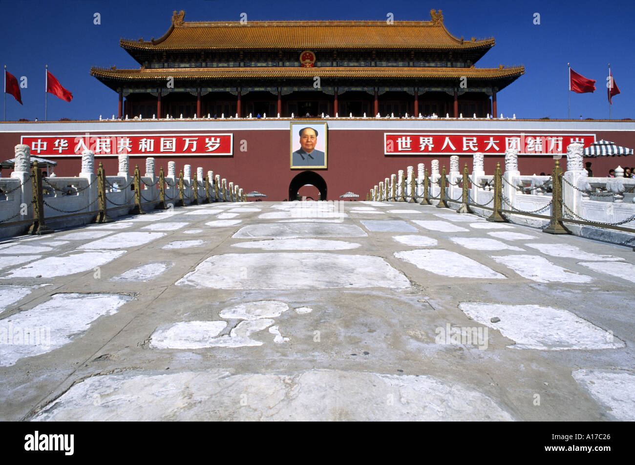 Gate of Heavenly Peace Beijing Stock Photo