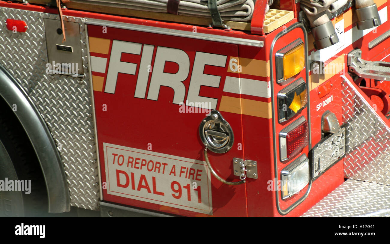 Fire report a fire dial 911 FDNY New York USA Stock Photo Alamy