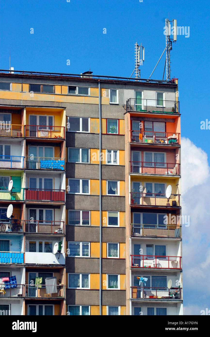 Apartment building in Warsaw, Poland Stock Photo Alamy