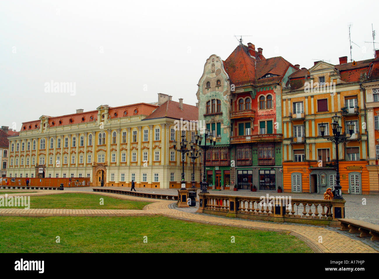 Piata Unirii, Old Town Square, Timisoara, Romania Stock Photo Alamy